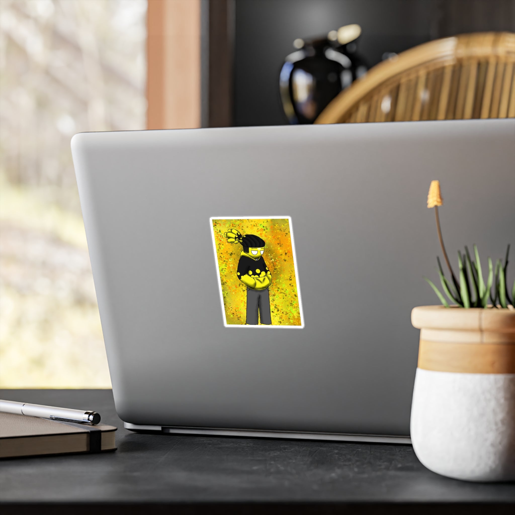 Ality character Lemon Yellow Kiss-Cut Vinyl Sticker