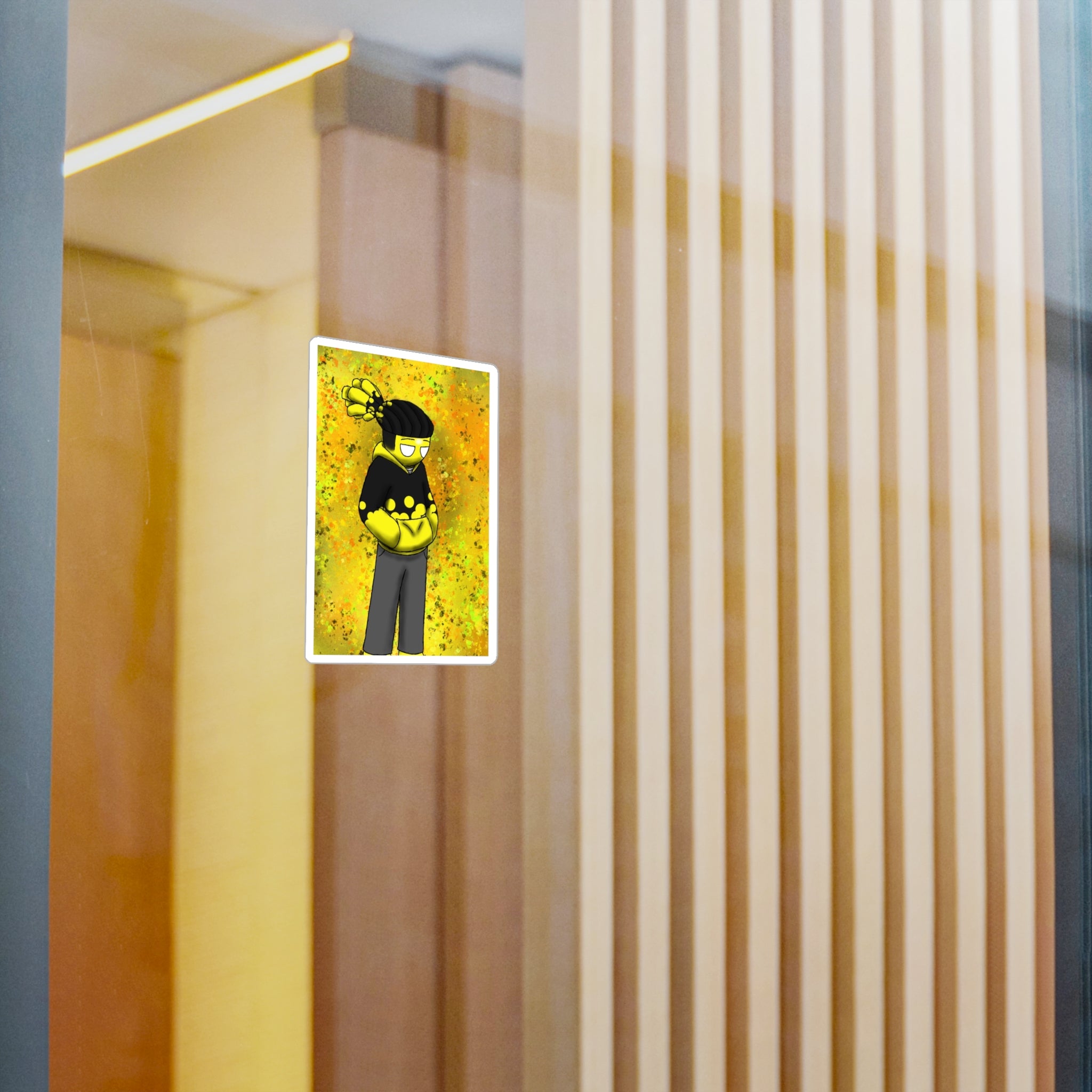 Ality character Lemon Yellow Kiss-Cut Vinyl Sticker
