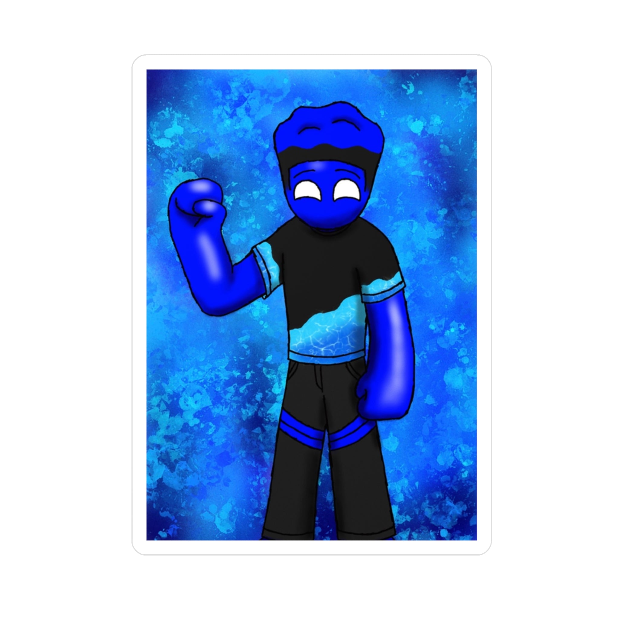 Ality character Sapphire Blue Kiss-Cut Vinyl Sticker