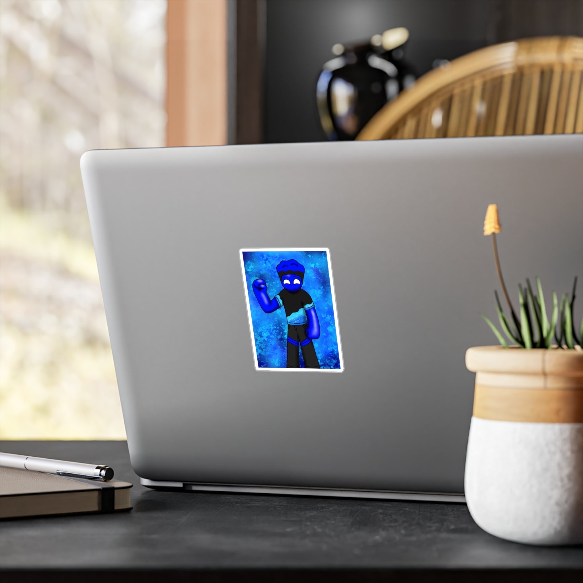 Ality character Sapphire Blue Kiss-Cut Vinyl Sticker