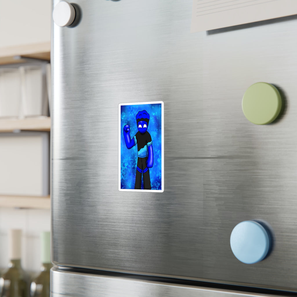 Ality character Sapphire Blue Kiss-Cut Vinyl Sticker