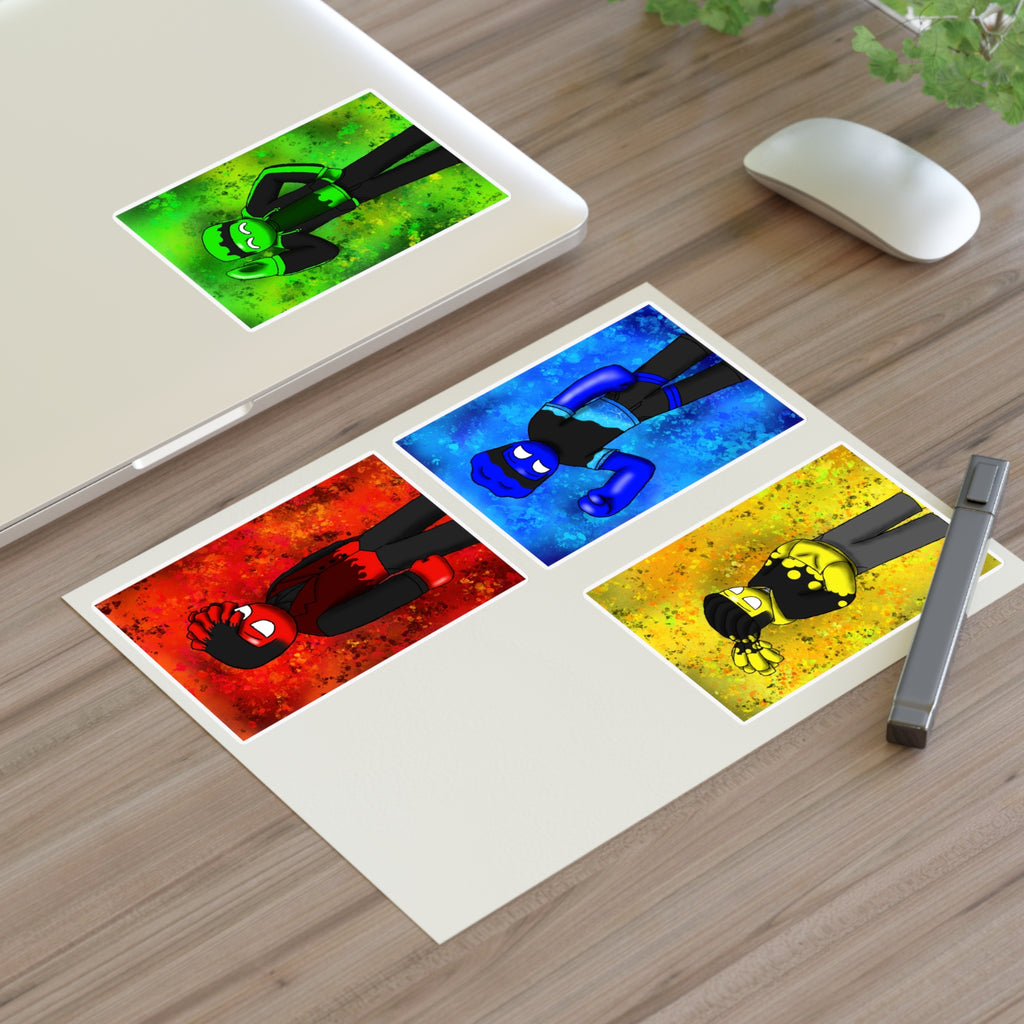 Alitys Original Characters — 4-Design Decorative Vinyl Stickers