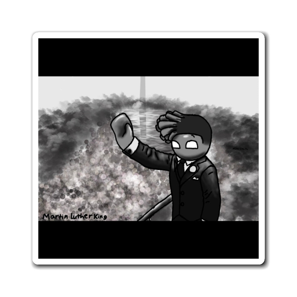 Crimson Red as Dr. Martin Luther King Jr magnet