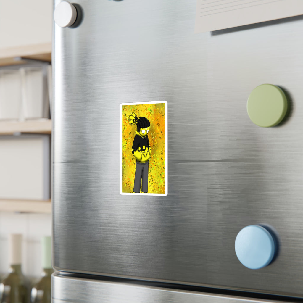 Ality character Lemon Yellow Kiss-Cut Vinyl Sticker
