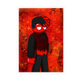 Ality character Crimson Red Kiss-Cut Vinyl Sticker